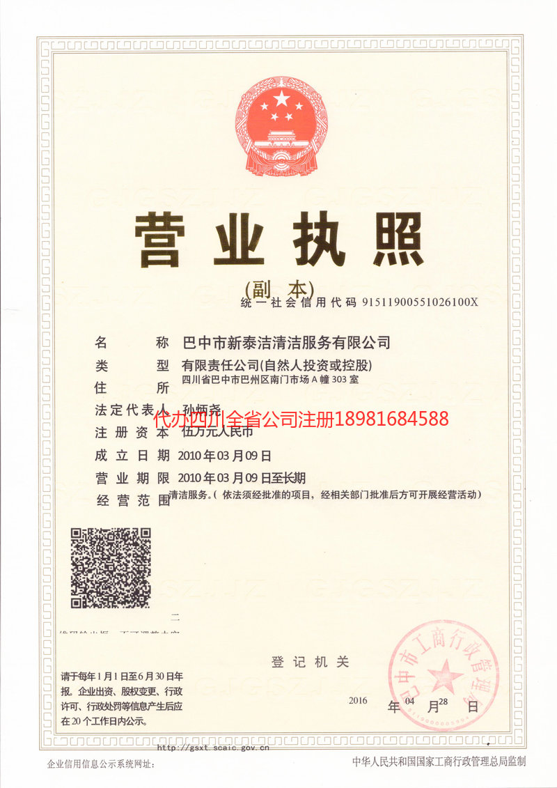 青岛青岛新泰洁清洁服务有限公司